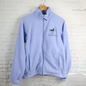 COLUMBIA SPORTSWEAR LIGHT PURPLE FULL ZIP FLEECE JACKET FOR NEW ENGLAND EQUINE